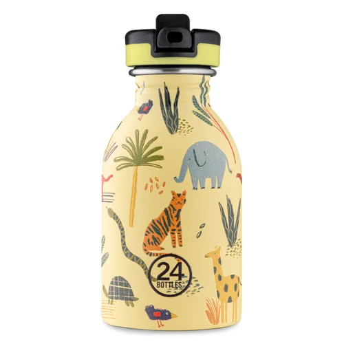 24 Bottles - Kids Collection - Urban Bottle 250 ml w. Sports Lid - Jungle Friends (24B933), bild 4