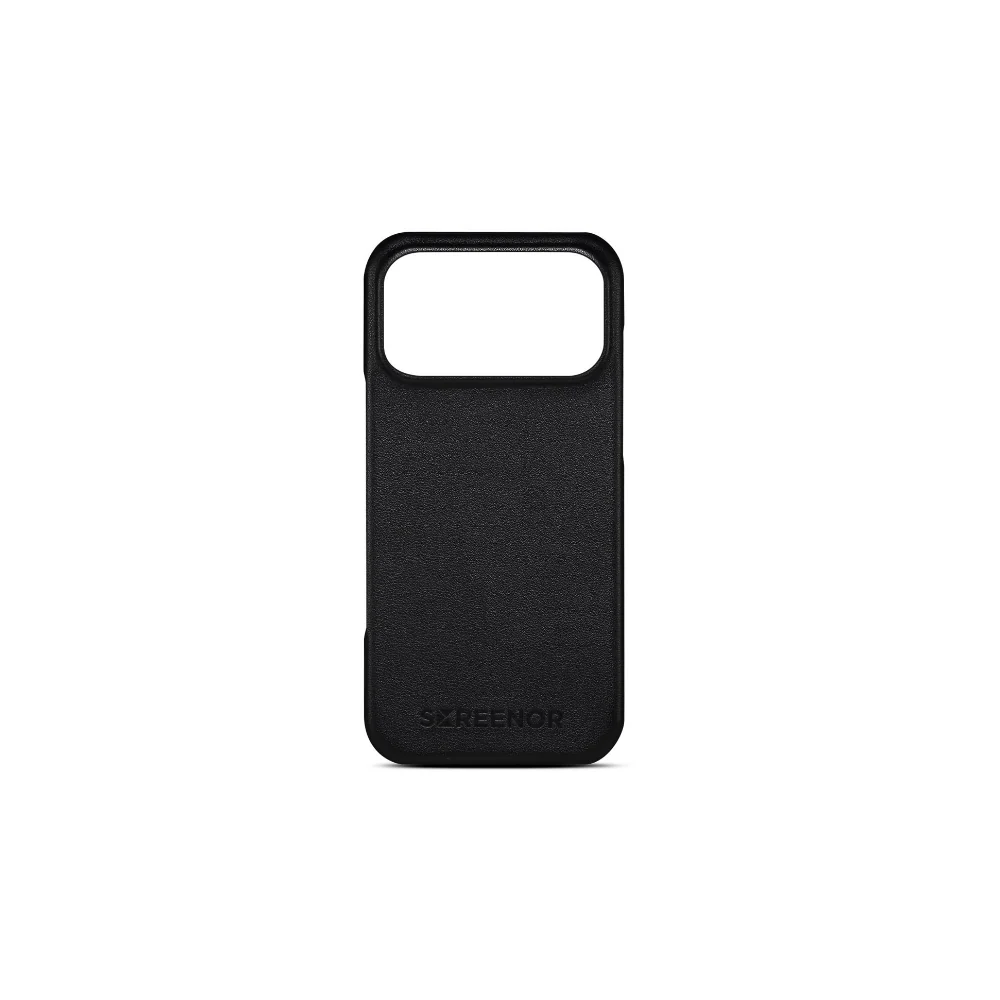 Screenor Lumo - MagSafe - Äkta läder Svart - iPhone 17 Pro Max