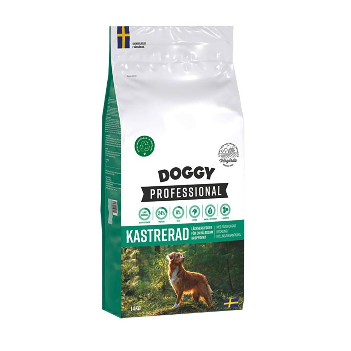 Doggy Professional Kastrerad Torrfoder till Hund 14 kg