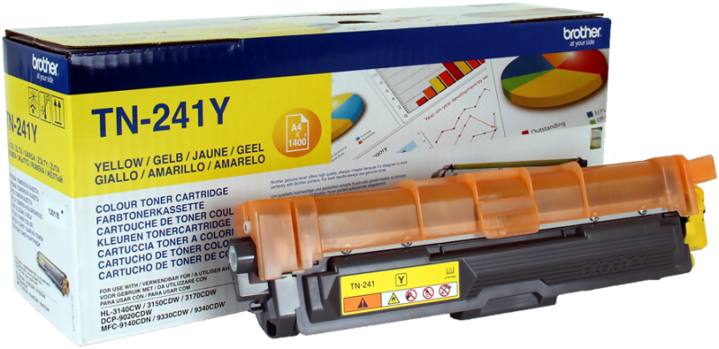 Brother toner TN-241Y Gul