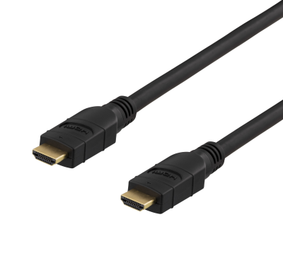 DELTACO HDMI-kabel 2.0 ha-ha Aktiv Svart 10 m