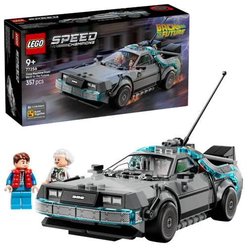 LEGO Speed Champions Tidsmaskinen från Tillbaka till framtiden 77256, bild 2