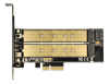 DeLOCK PCI Express x4-kort > 1 x internal M.2 Key B + 1 x intern NVMe M.2 Key M, Low Profile