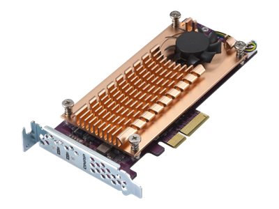 QNAP Dual M.2 22110/2280 PCIe SSD expansion card f