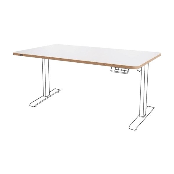 Leitz Ergo bordsskiva, 140 x 80 cm, vit