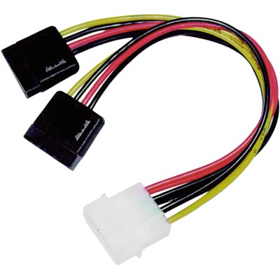 Serial-ATA x2 strömadapter 12v