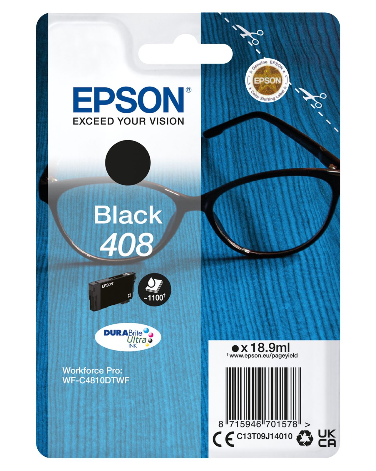 Epson 408 Svart, 1100 sidor, bild 3