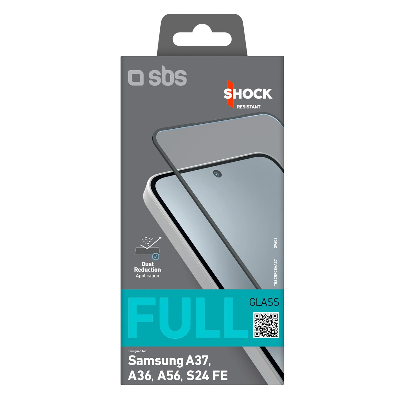SBS Full Cover härdat glas för Samsung Galaxy A37, bild 2