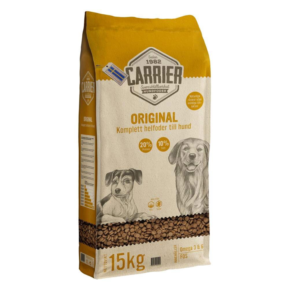 Carrier Original Torrfoder till Hund 15 kg
