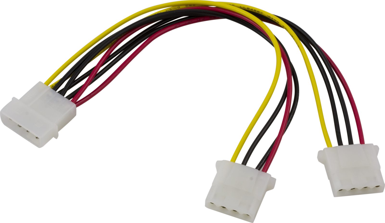 DELTACO Strömadapter Molex ha-2x Molex ho, bild 3