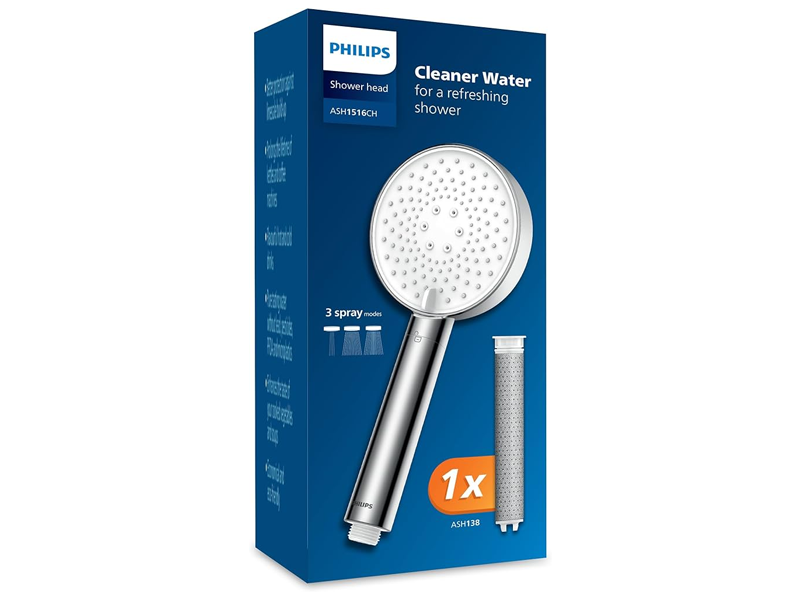 Philips duschmunstycke med filter krom ASH1516CH/10 (ASH1516CH/10)