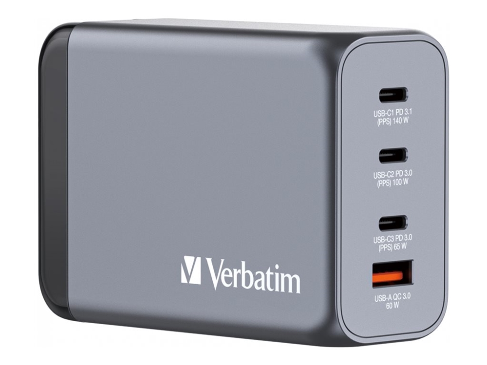 Verbatim - GNC-240 GaN Charger 4 Port 240W USB-A/USB-C, bild 4