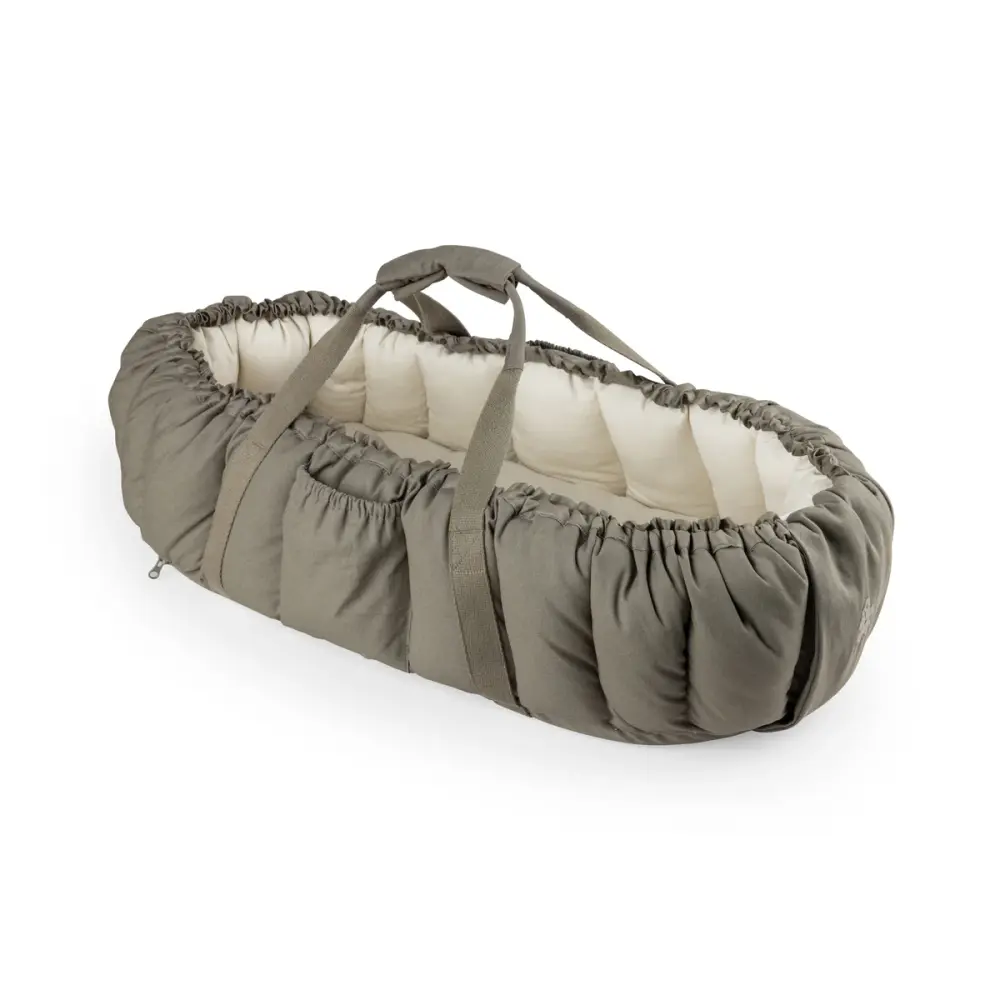 Sebra babynest 3-i-1, dark olive