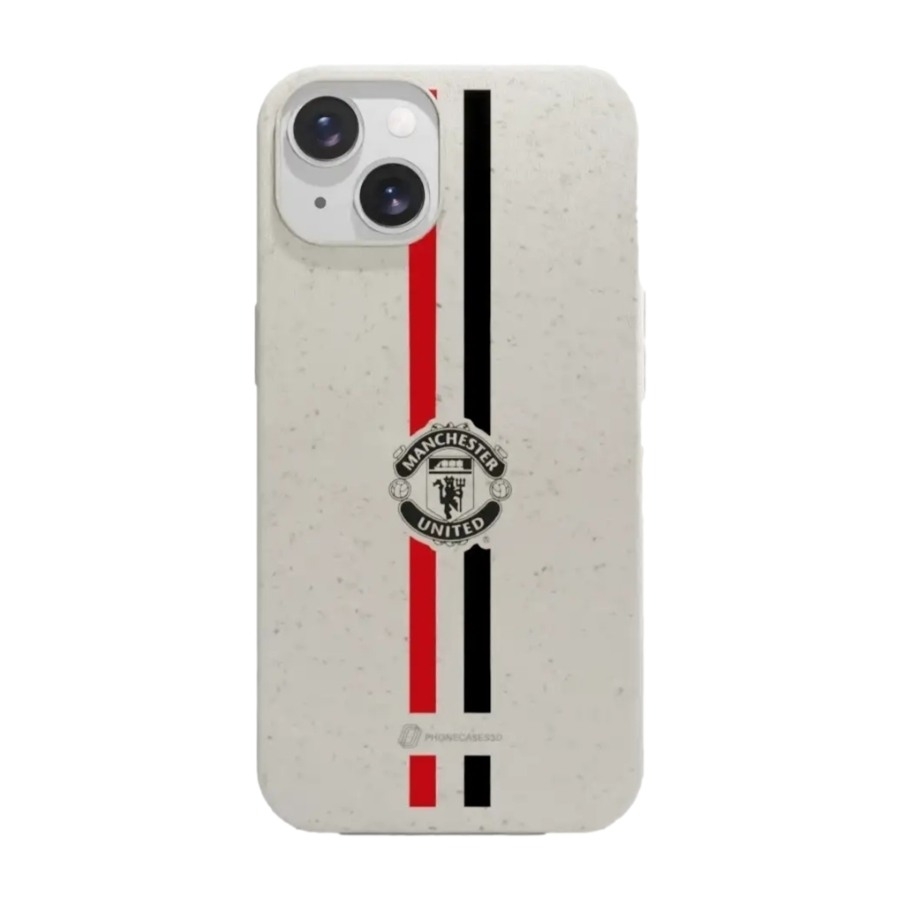 Phonecases3D iPhone 14 Manchester United FC skal tillverkat med Fibriva™, vit