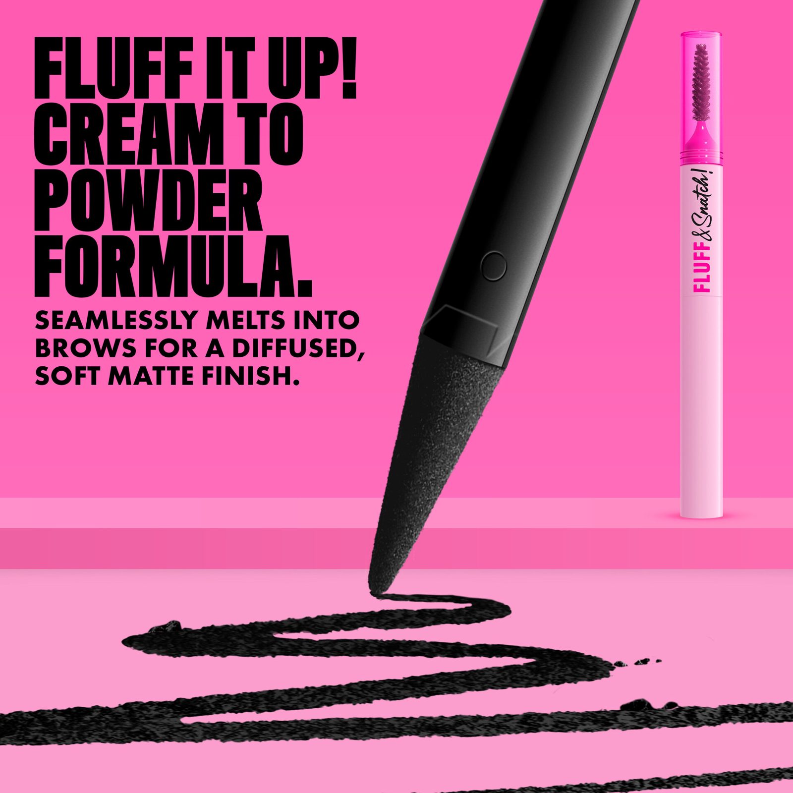 NYX PROFESSIONAL MAKEUP Fluff & Snatch Brow Powder Pen 08 Black, bild 3
