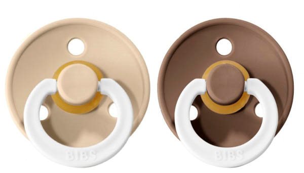 BIBS Pacifier Colour Latex Vanilla Glow/Dark Oak Glow Size 2 2 st, bild 3