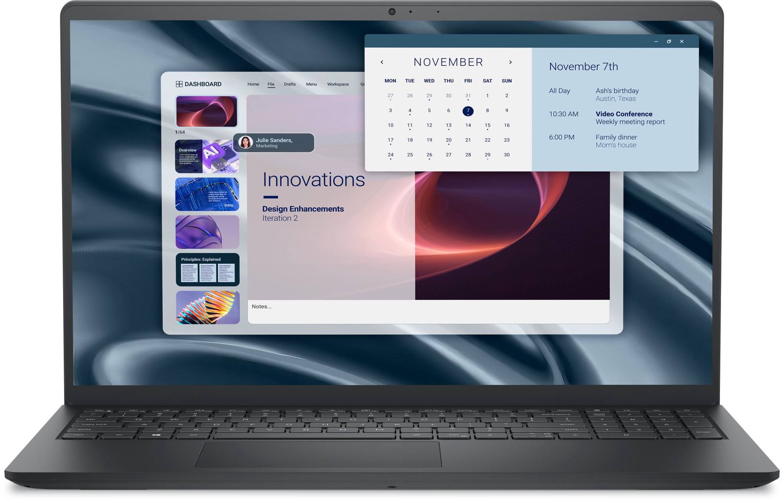 Dell Pro 15 Essential PV15255 15.6" - Ryzen 5 7520U - 8GB 512GB SSD, bild 5