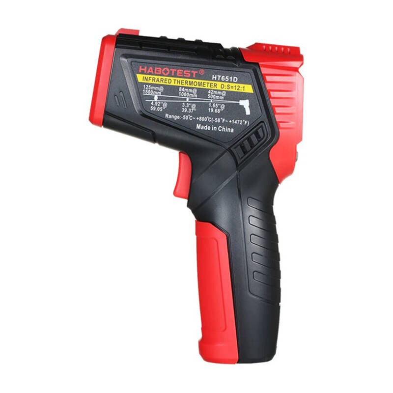 Digital laserpyrometer Habotest HT651D, fuktmätare, bild 5
