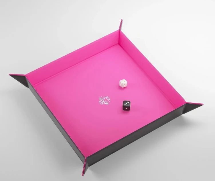 Gamegenic Magnetic Dice Tray Square - Black/Pink, bild 2