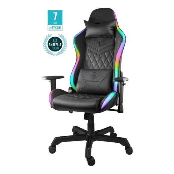 DELTACO Gaming - RGB Gamingstol svart, bild 2