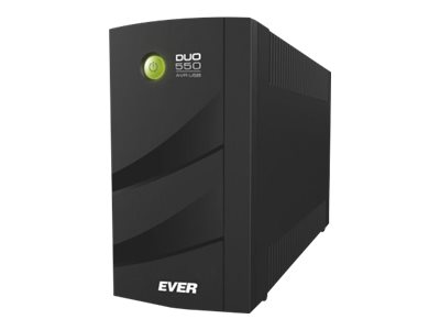 EVER DUO 850 AVR USB - UPS - AC 230 V - 550 Watt - 850 VA - 1-fas - 2 x batteri - Bly-syra - 5 Ah - USB - utgångskontakter: 6