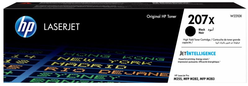 HP 207X High Yield, black Laserjet toner Cartridge 1 Styck Original svart w2210x