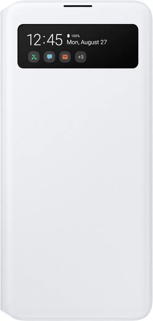 Samsung S View plånboksfodral för Galaxy A51 (vit)