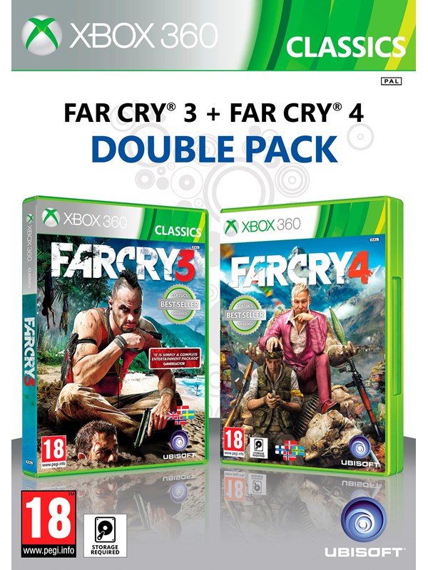 Far Cry 3 + Far Cry 4 (Double Pack) - Microsoft Xbox 360 - Samling