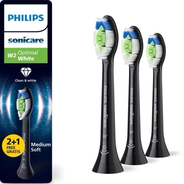 Philips Sonicare Optimal White Brush Heads Black 3pcs