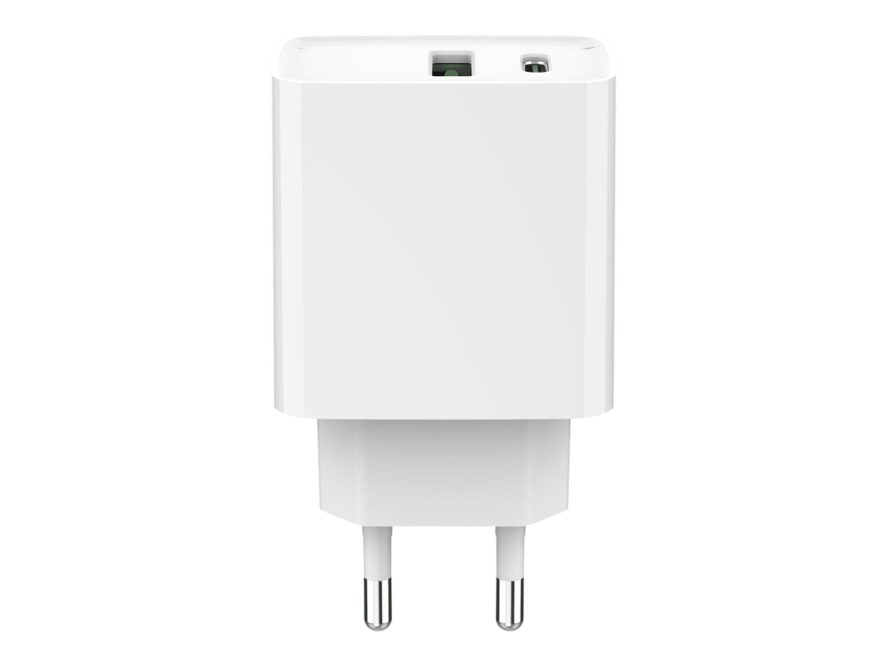 PowerDelivery USB-A USB-C 20W laddare Vit, bild 2
