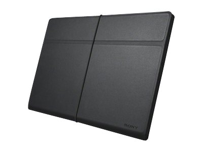 Sony SGP CV3 - Skydd för surfplatta - genuint läder - svart - 9.4 - för Tablet S SGPT123JP Xperia Tablet S