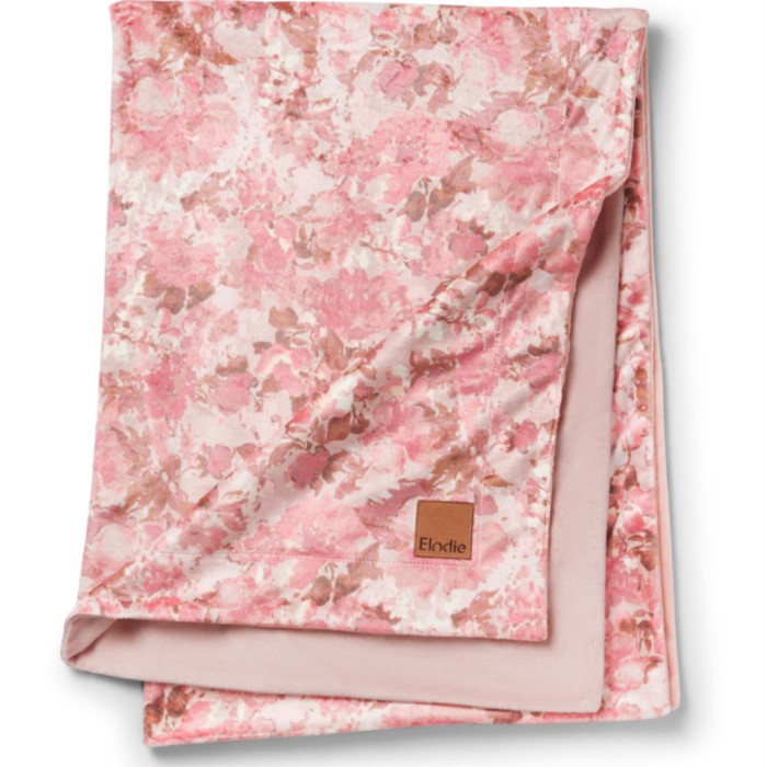 Elodie Pearl Velvet Blanket, River Rose