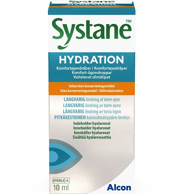Systane Hydration ögondroppar droppflaska, 10 ml