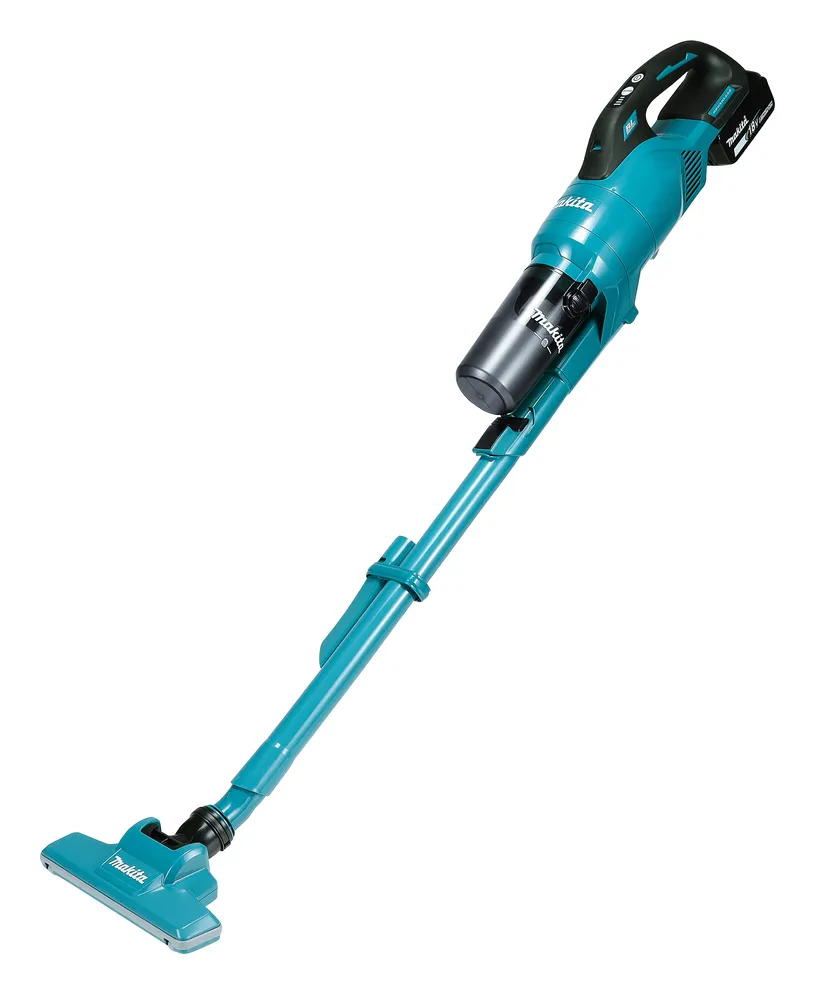 Makita DCL286FZ, Skaftdammsugare, 2-i-1, Svart, Blå, Torr, Batteri