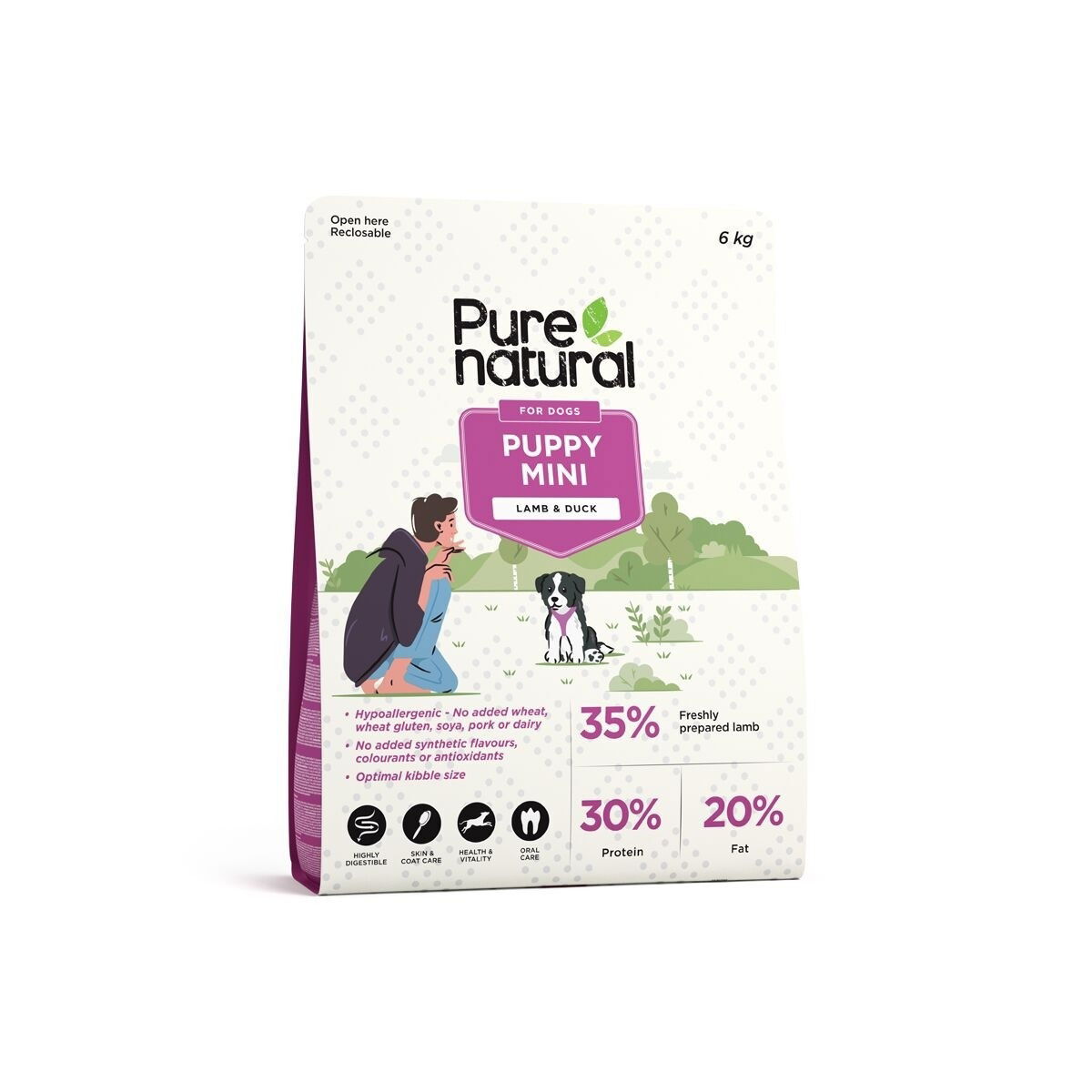 Purenatural Puppy Mini 1,5 kg Torrfoder till Valp 6kg