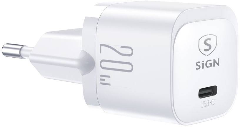 Väggladdare SiGN 20W USB-C - Vit, bild 3