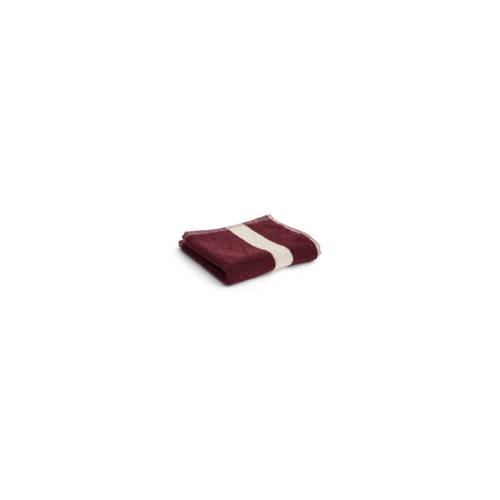 HAY - Randig Tvättlapp - W30 x L30 cm - Burgundy