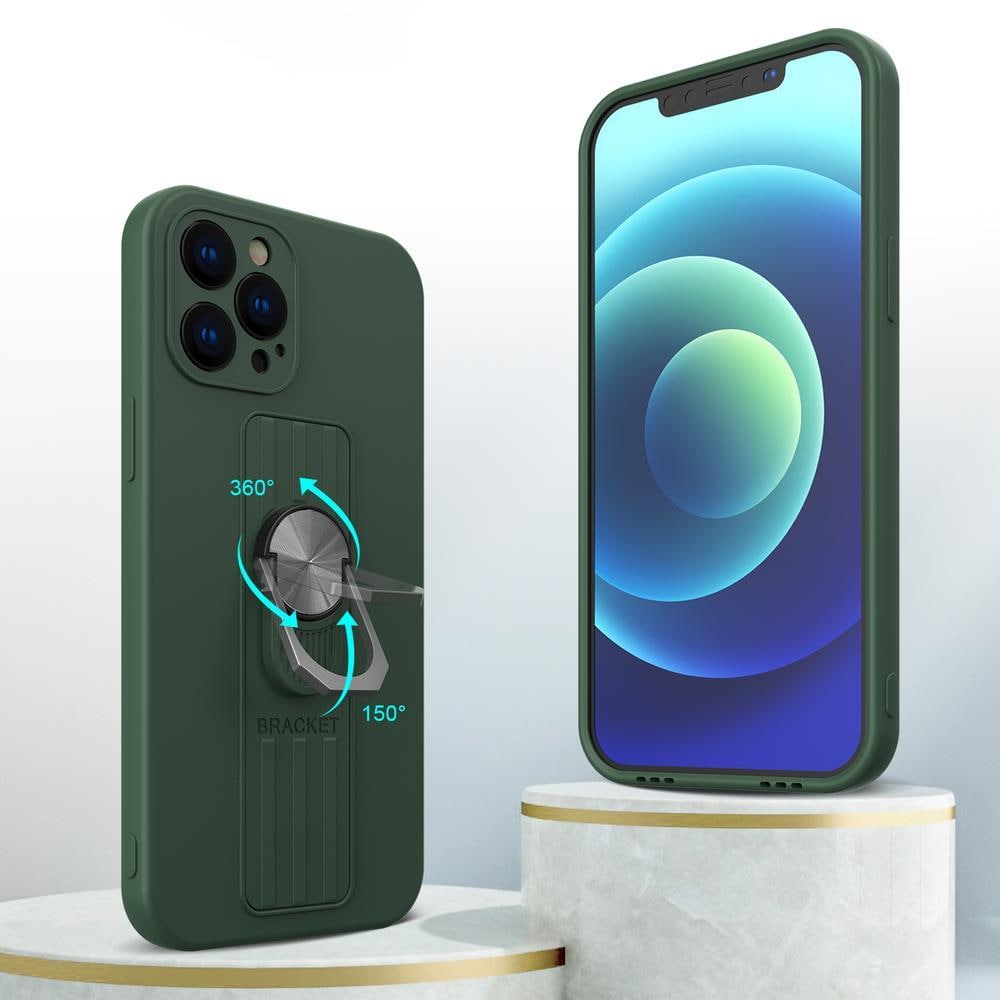 Hurtel ETUI Ring Case silikonfodral med fingergrepp och stativ för Xiaomi Poco X4 Pro 5G blå CASE, bild 2
