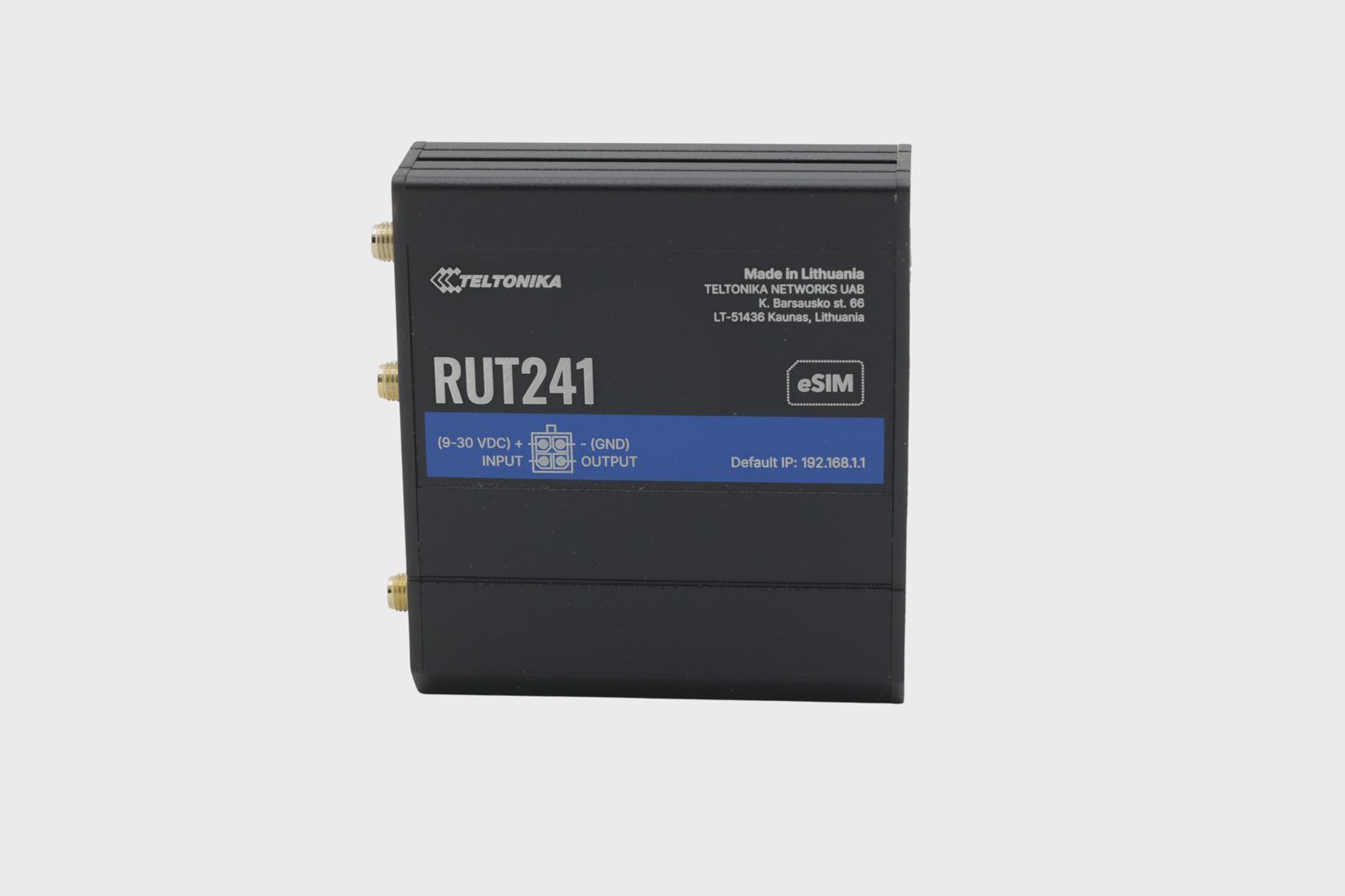 Teltonika RUT241 industrirouter 4G LTE Cat 4, 2x RJ45 100 Mb/s, eSIM, bild 2