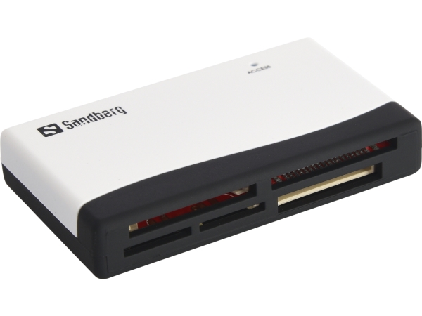 Sandberg Multi Card Reader - Kortläsare (MS, MMC, SD, xD, CF, TransFlash, microSD, SDHC, MS Micro) - USB 2.0