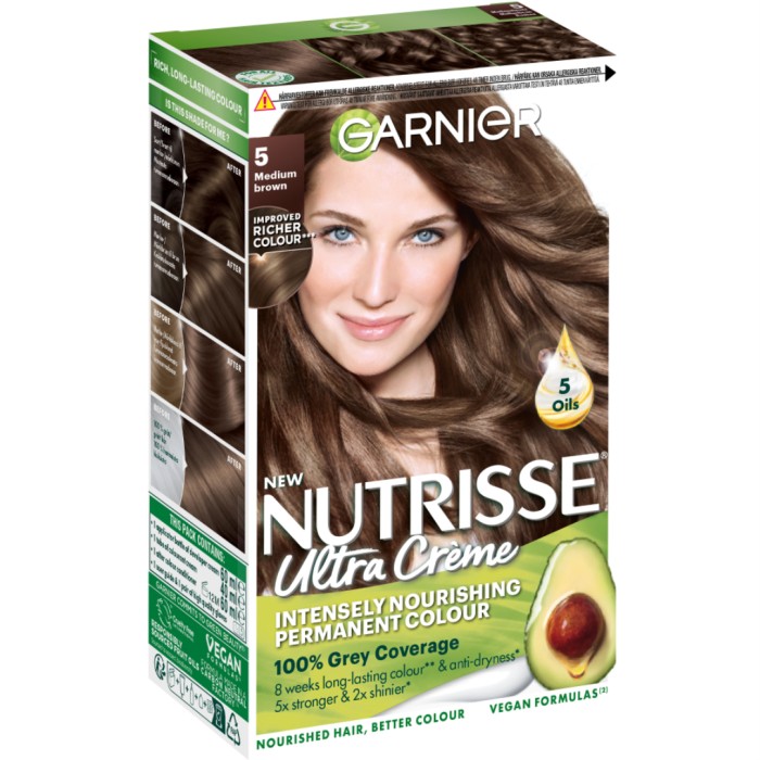 Garnier Nutrisse Cream 5 Medium Brown 1 pcs, bild 2