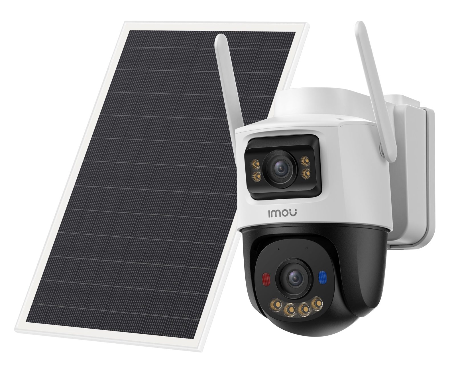 Imou AOV Dual 5MP + 5MP, IP-säkerhetskamera, Utomhus, Trådlös, Extern, Vägg, Svart, Vit