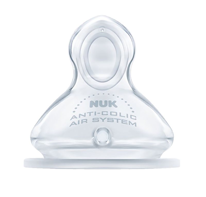 NUK dinapp First Choice+ silicon 2-pack, stl M (0-6 mån)