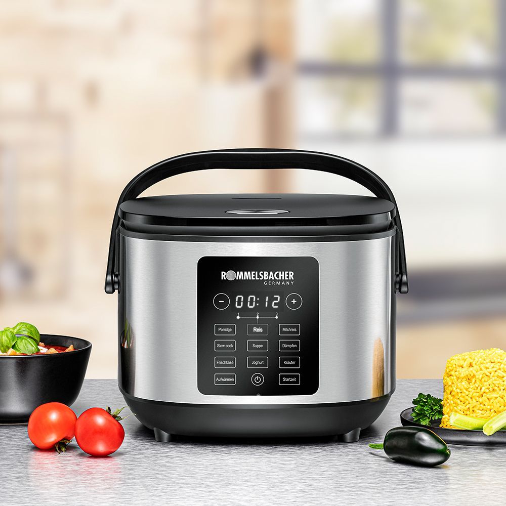 Rommelsbacher MRK 650, Rostfritt stål, 3 l, 3 l, Keramiska, LED, 1 h