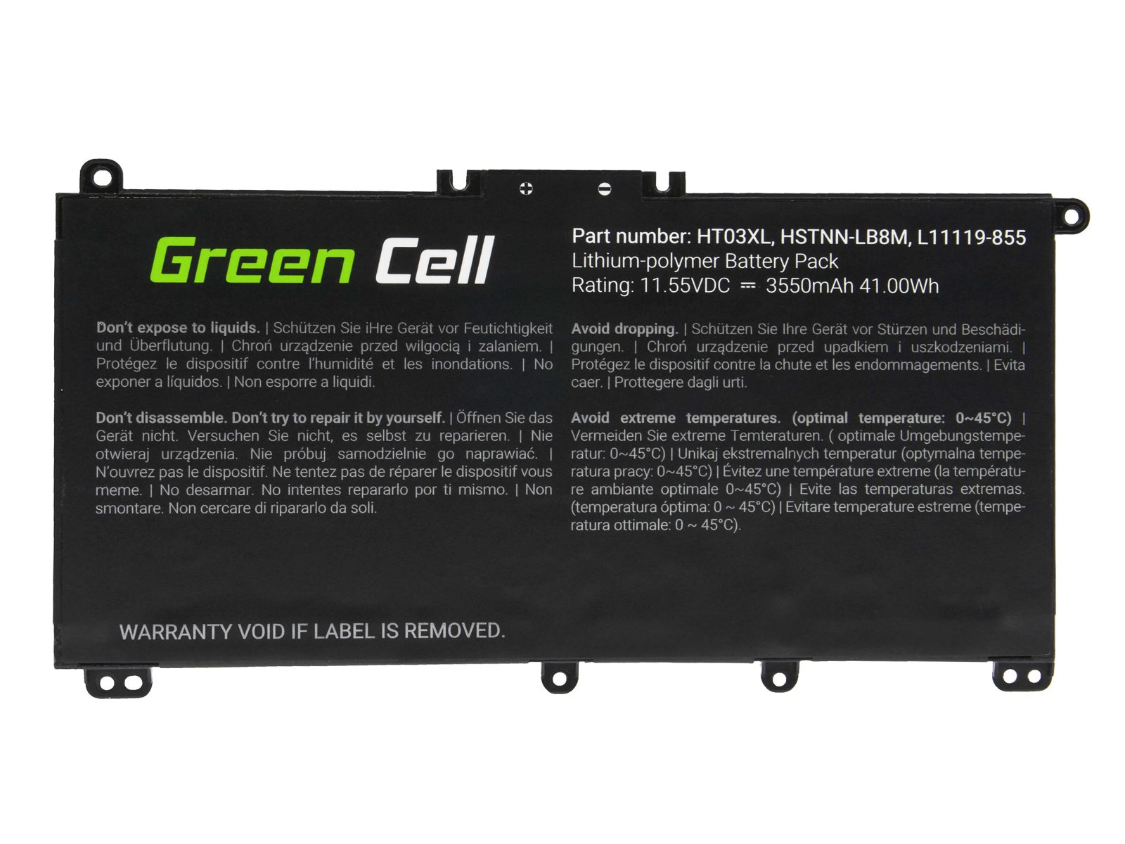 Batteri Green Cell Li-Pol 3400mAh till bl.a. HP 15S, se lista, bild 4