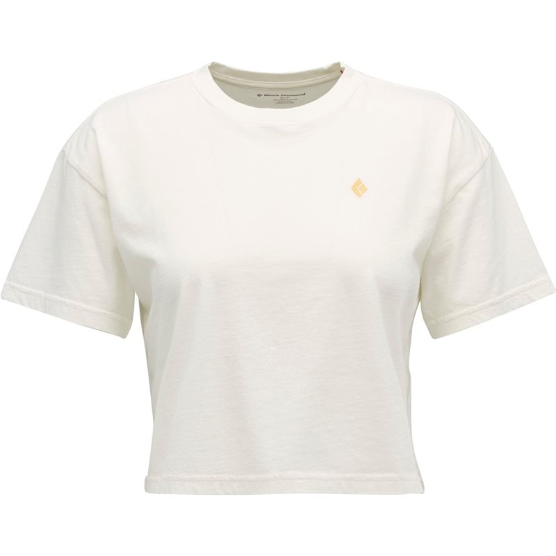 Black Diamond W Diamond Crop Ss Tee Off White - L