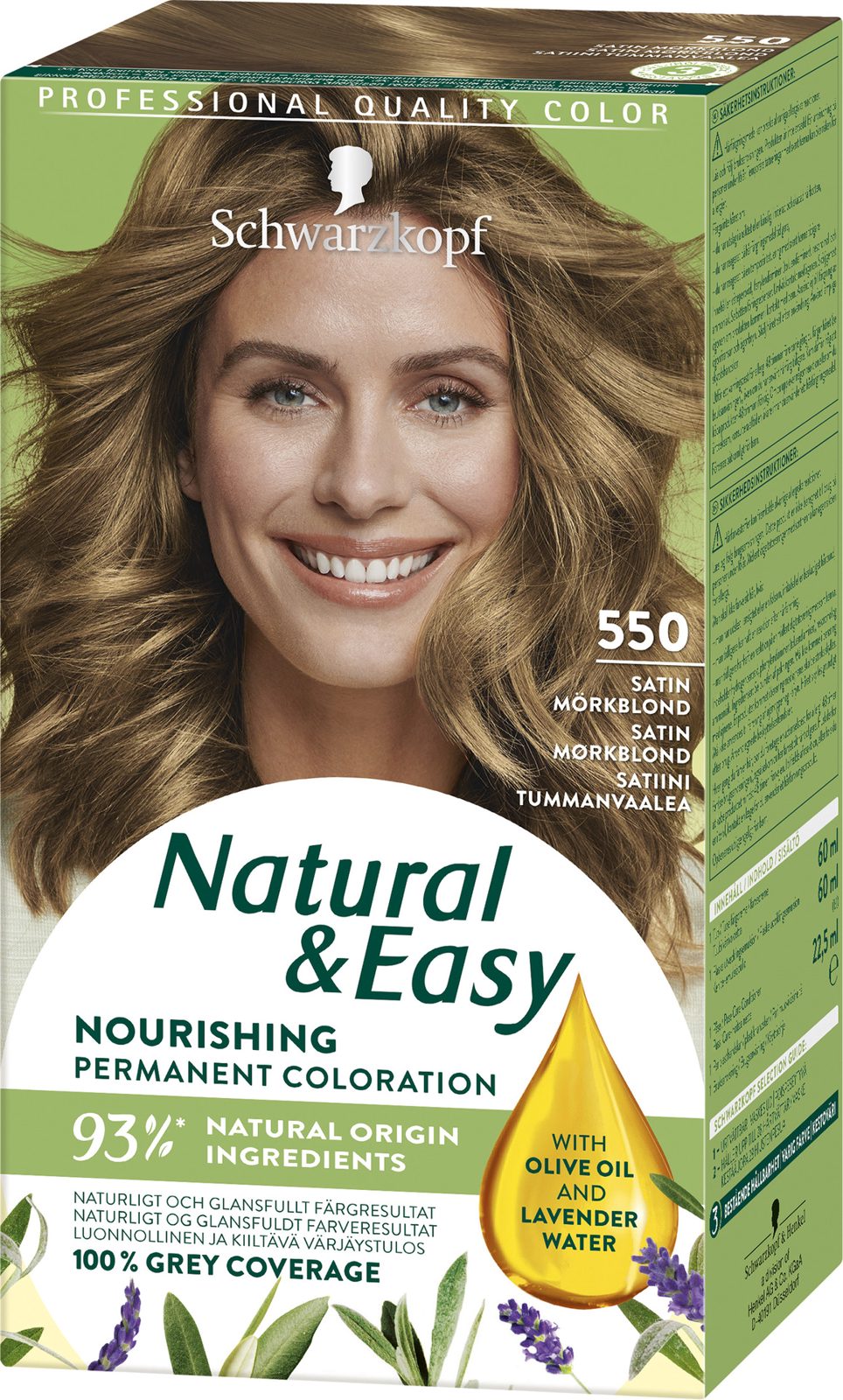Schwarzkopf Natural & Easy Hair Color 550 Satin Mörkblond