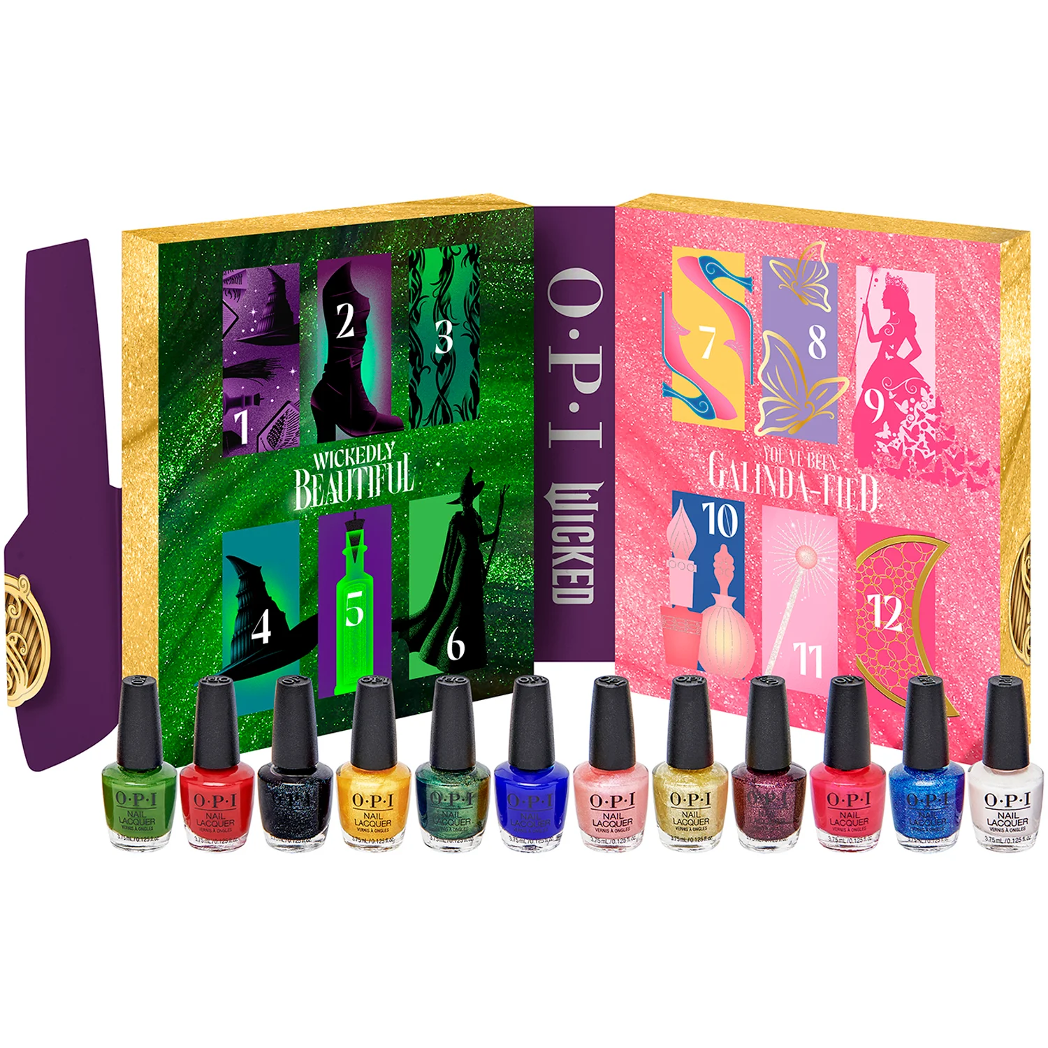 OPI x Wicked Nail Lacquer Holiday Collection 12pc Mini Pack 1 pcs