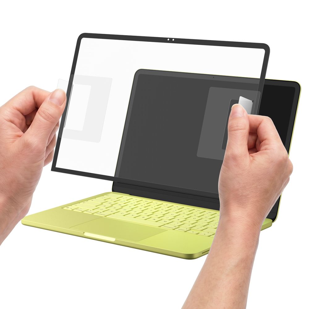 Spigen Glas.tR Slim FC skärmskydd i härdat glas för MacBook Neo 13" 2026 – Svart, bild 4