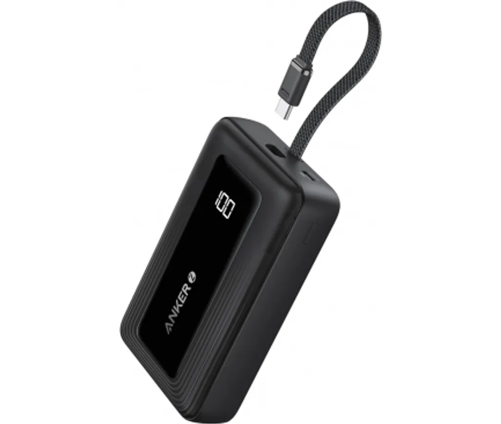 Anker Zolo Powerbank 20 000mAh, 30W QC+PD med USB-C-kabel – Svart